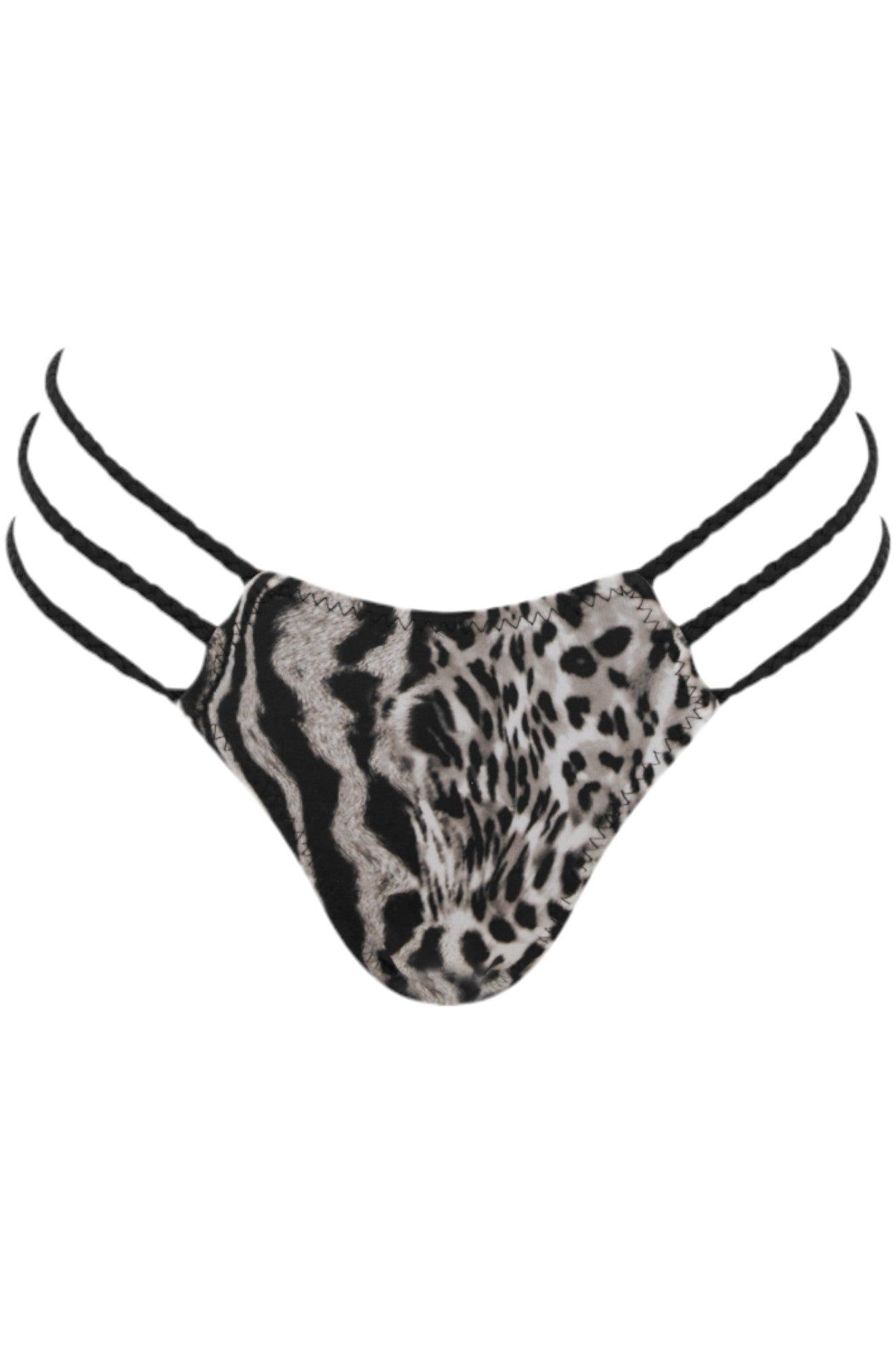 Salsa Bottom - White Leopard Brazilian Bikini