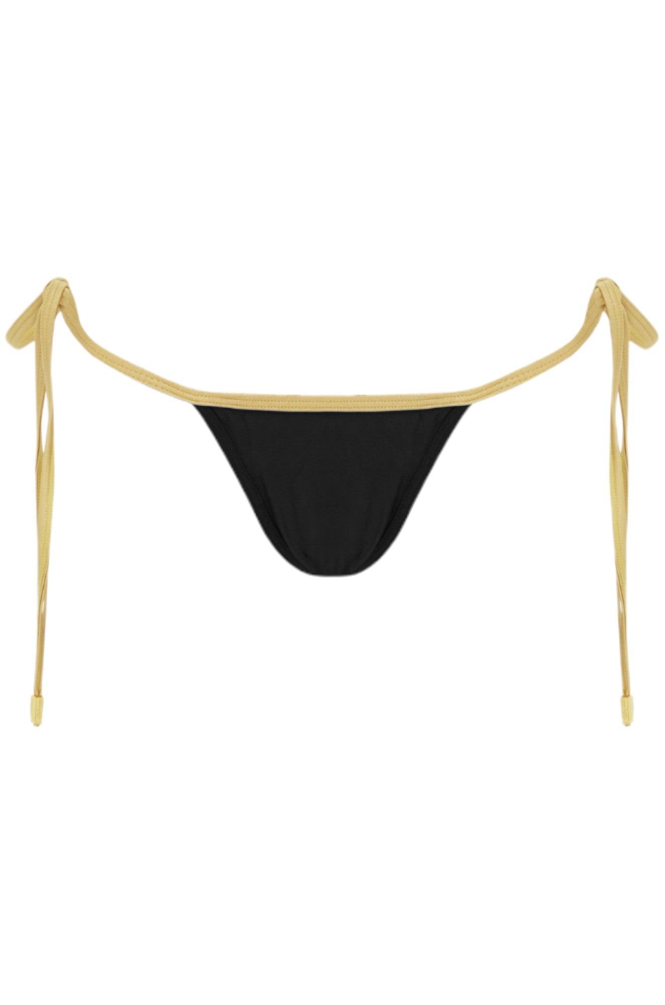 Ipanema Bottom - Black Gold Brazilian Cut Bikini