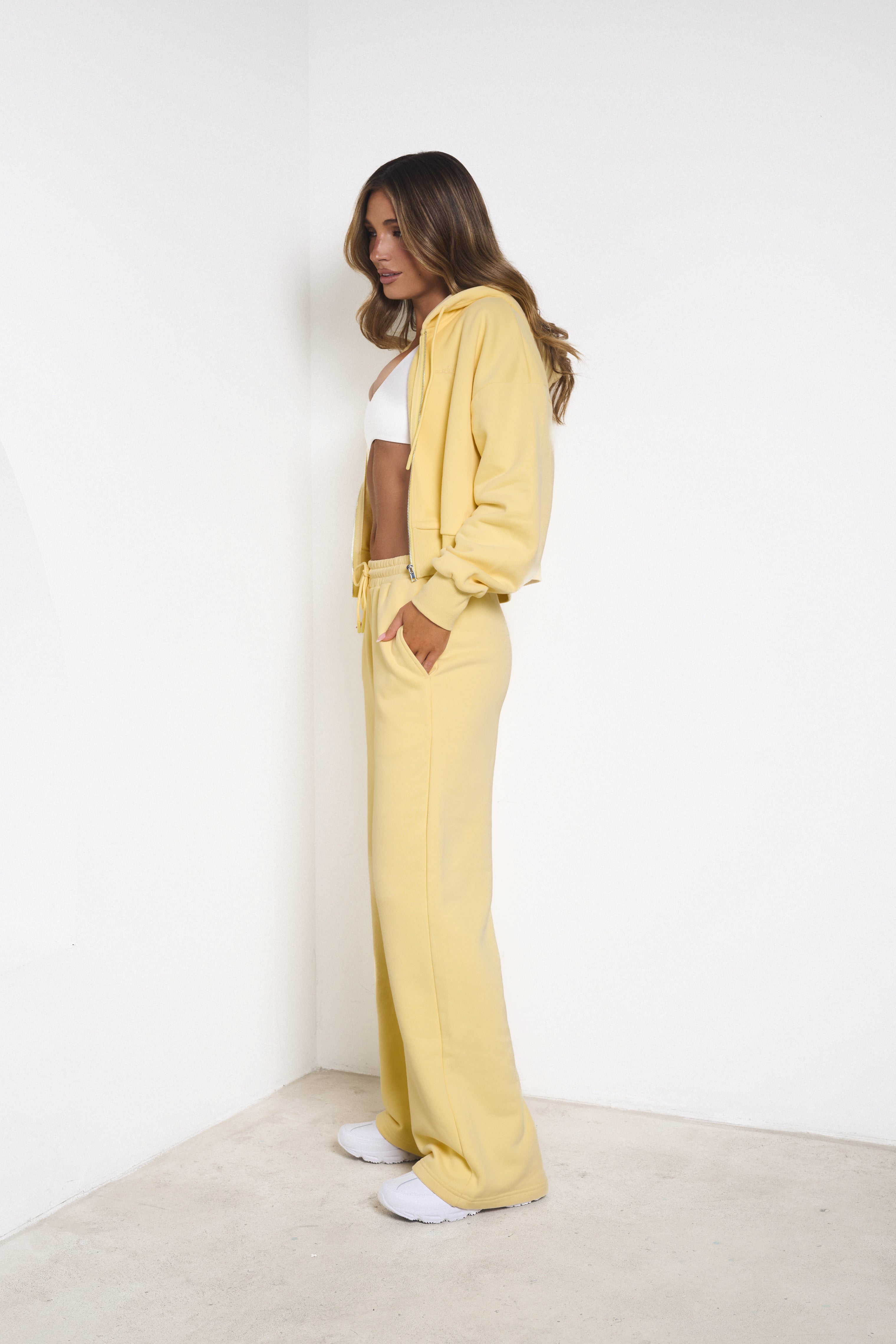 Embrace Track Pants | Lemon Butter Yellow