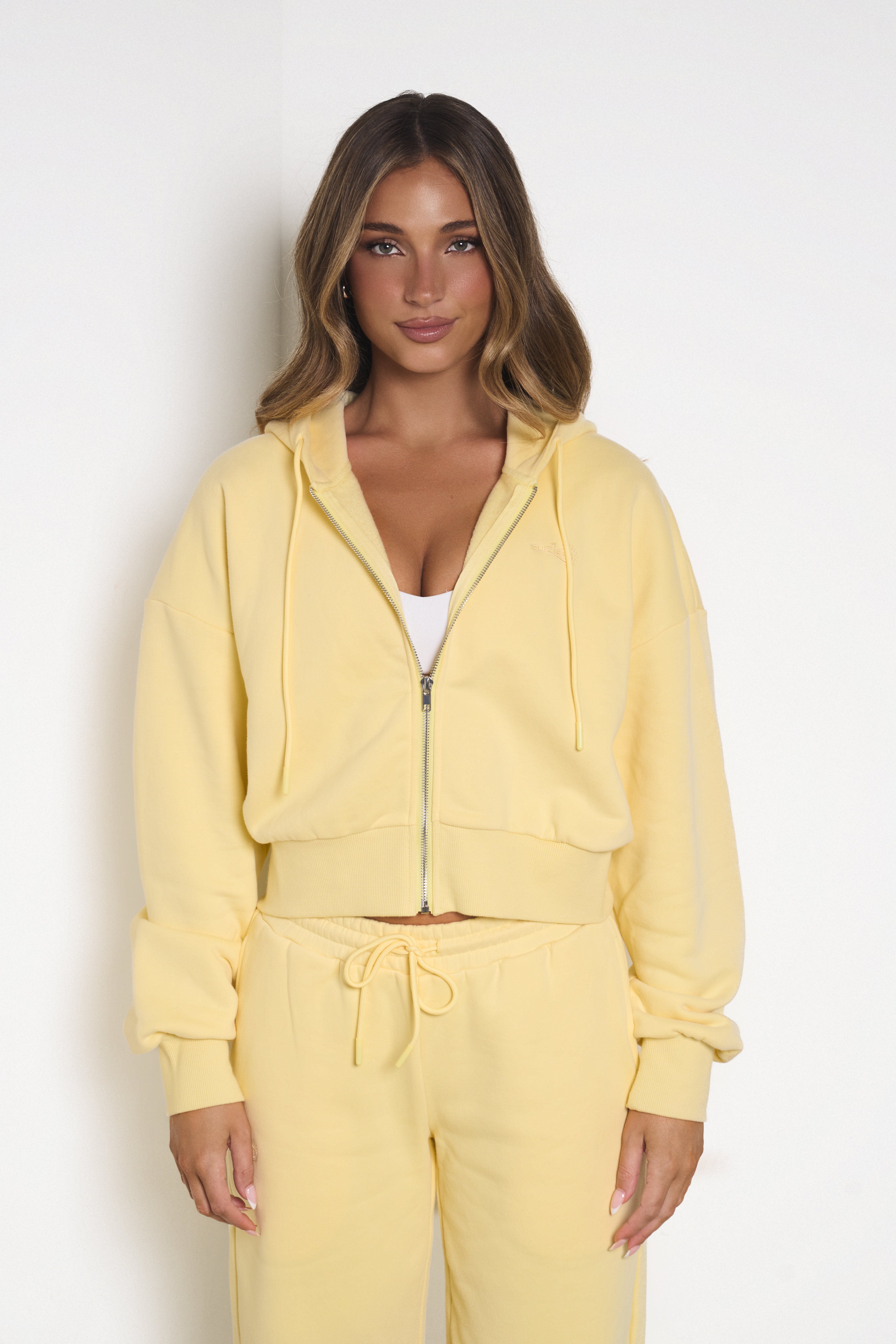 Embrace Zip-Up Hoodie | Lemon Butter