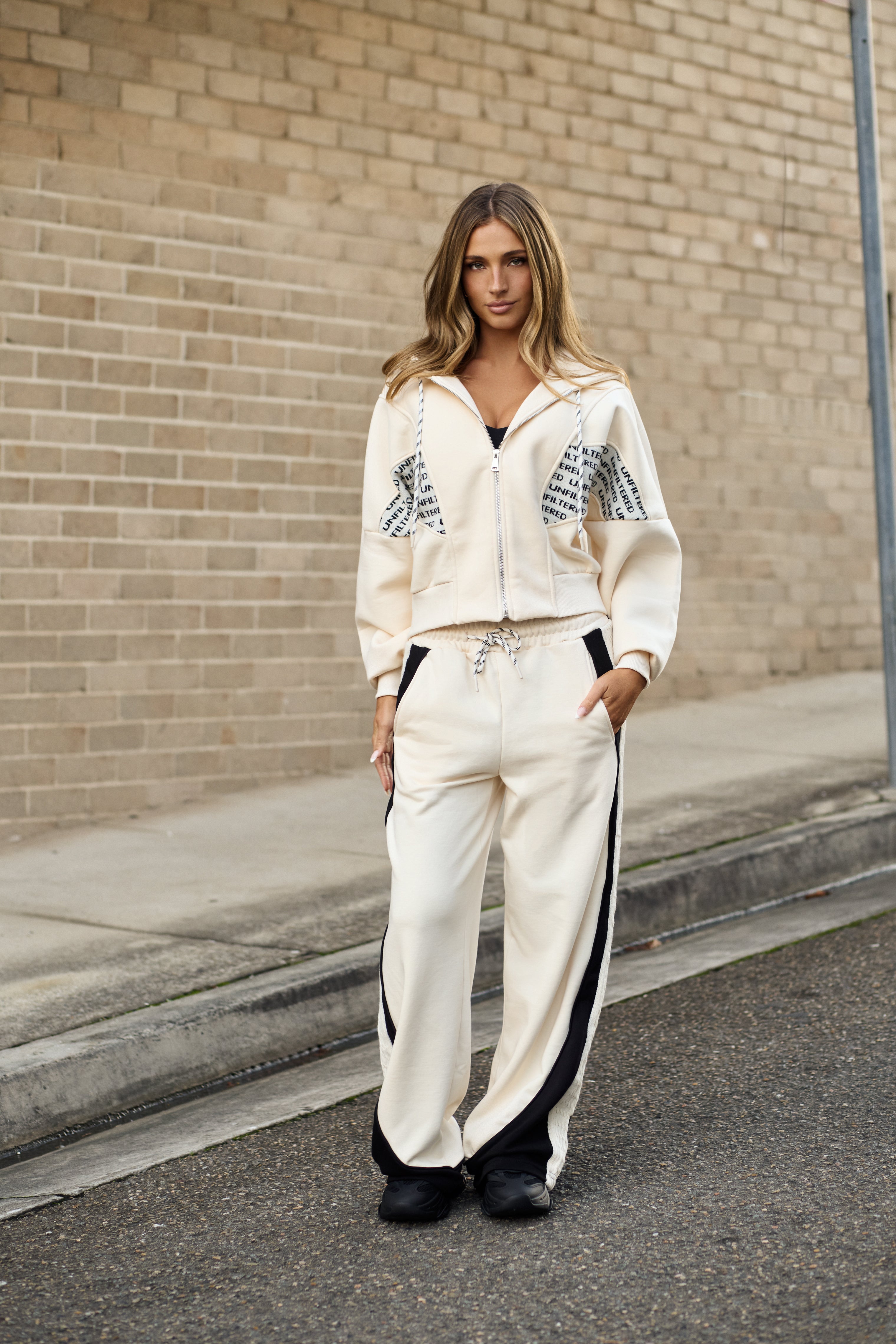 Unfiltered Tracksuit Set | Cream