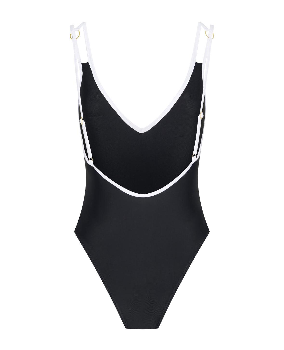 Paris One Piece Swimsuit - Black