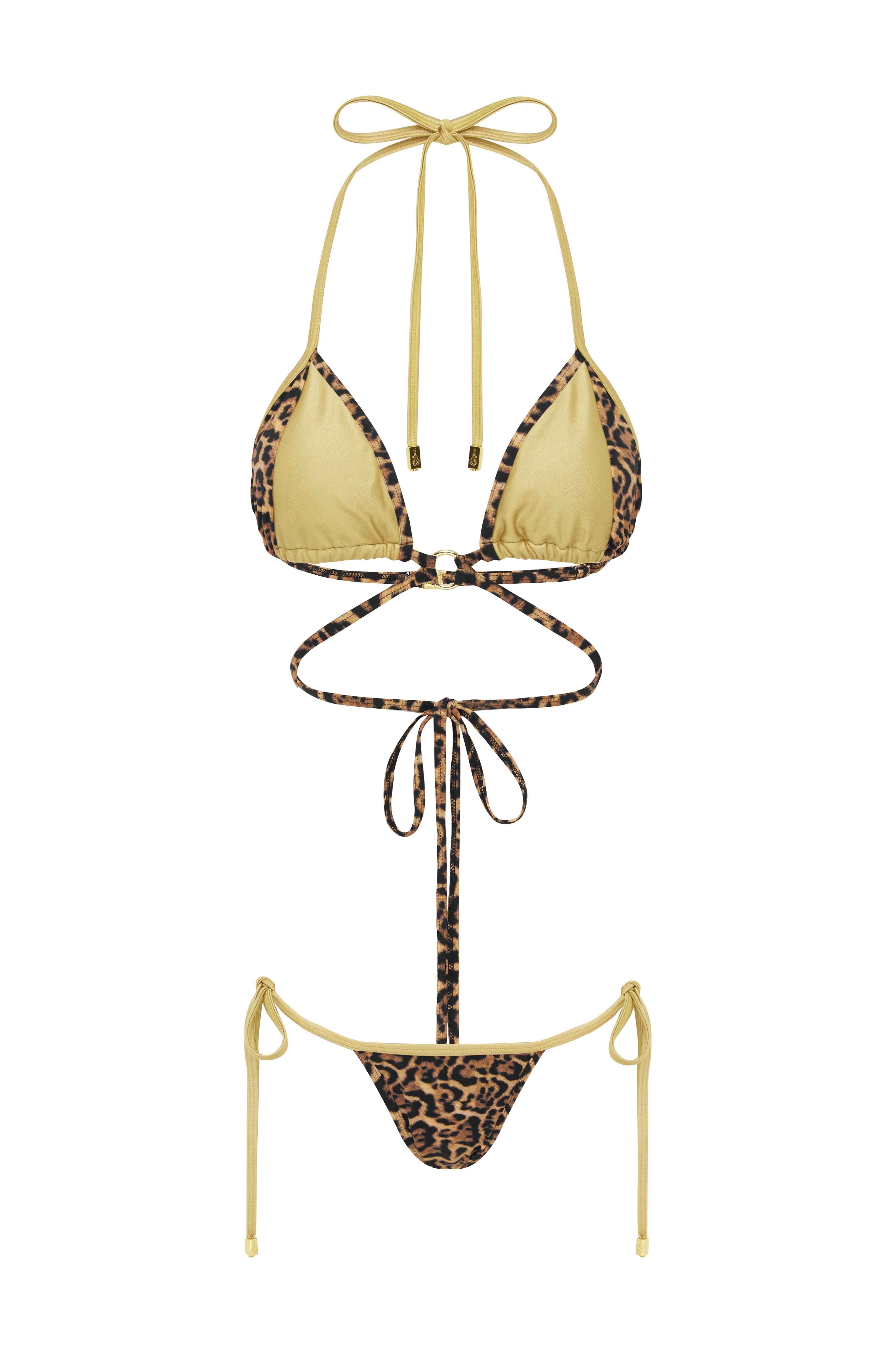 Ipanema Brazilian Bikini Set - Gold Jungle