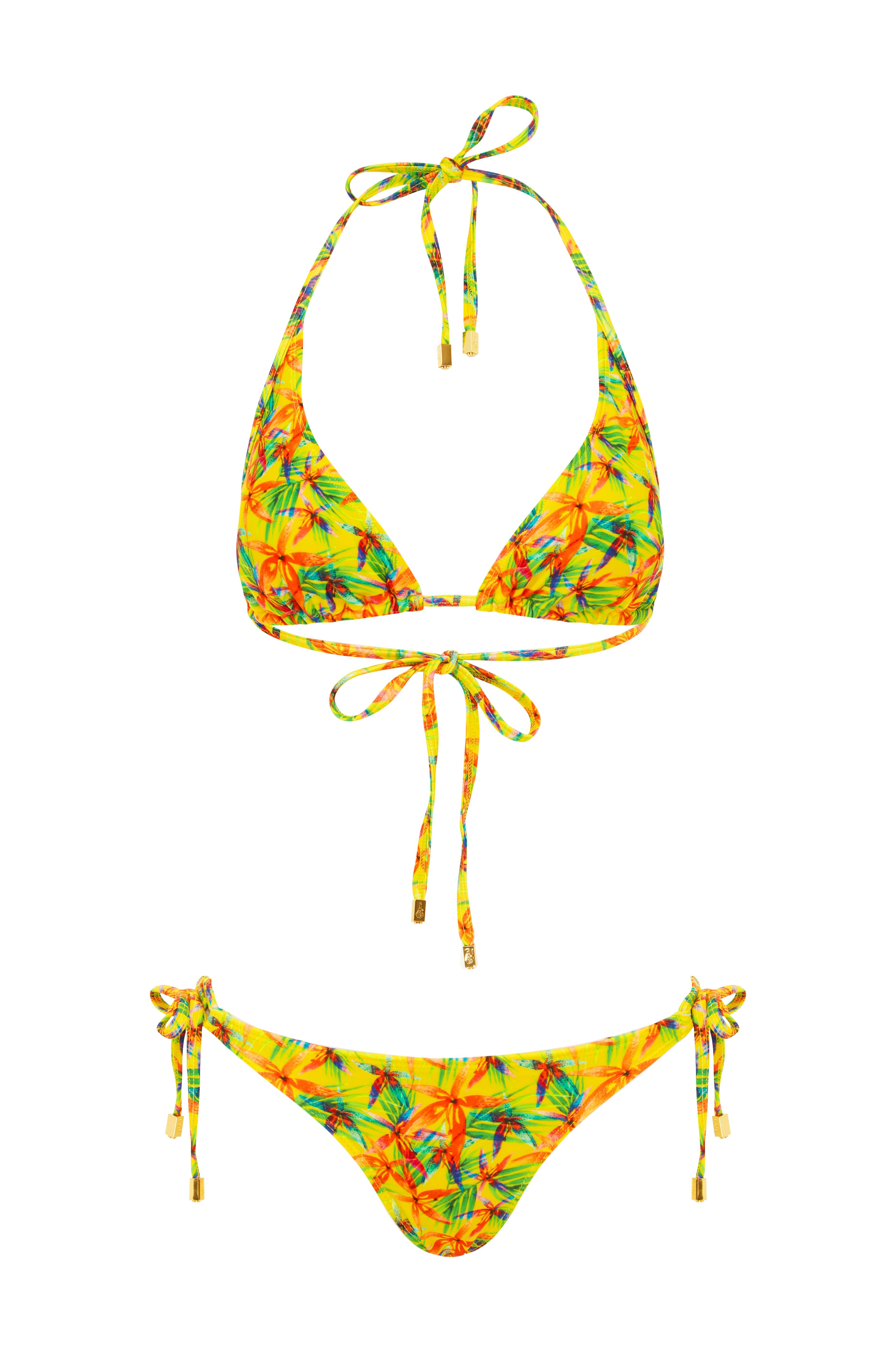 Maui Brazilian Bikini Set - Tropical Yellow