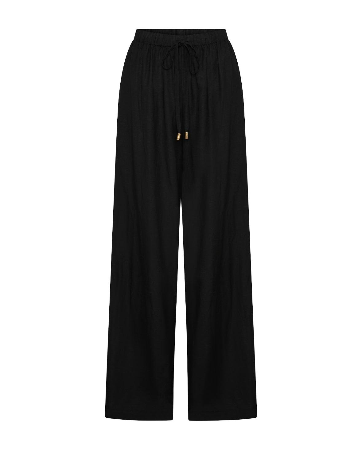 Riviera Wide Leg Pants - Black