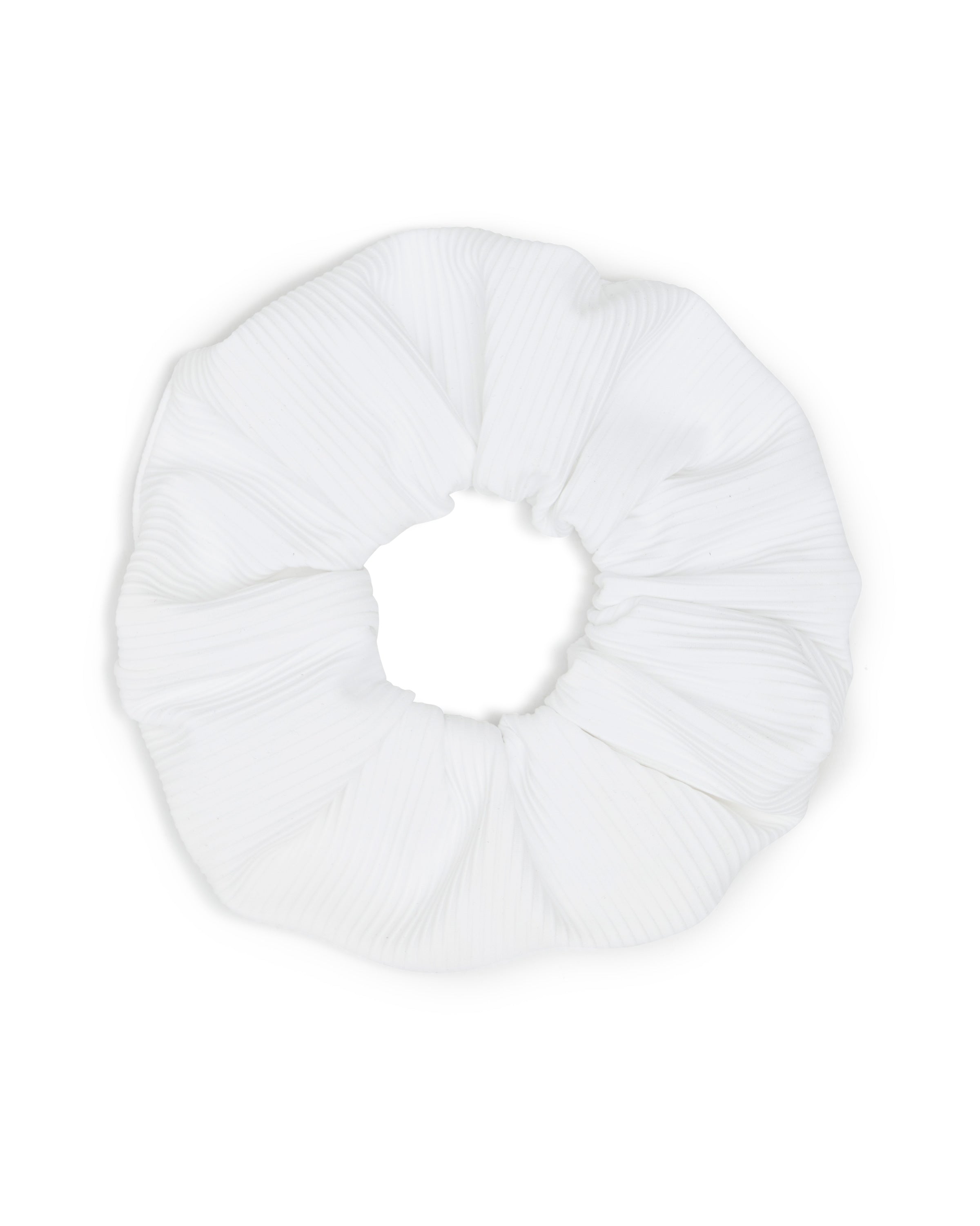 Luxury Hair Scrunchie – Blanche (White)