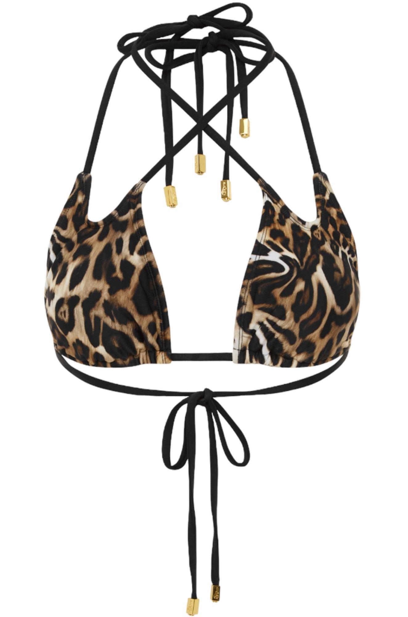 Rio Triangle Bikini Top - Classic Leopard