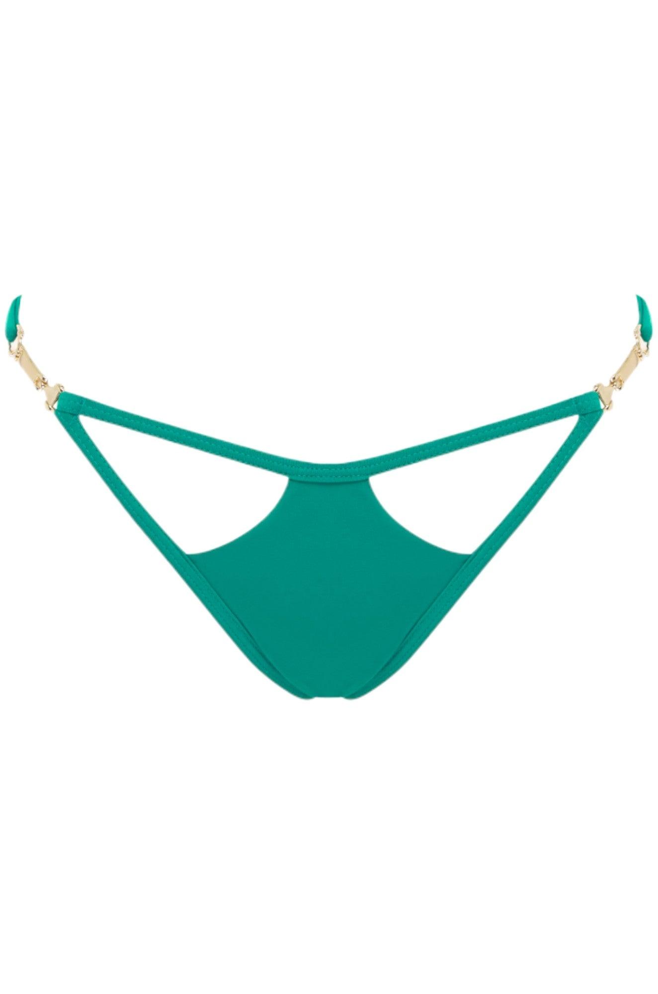 Miami G-String Bikini Bottom  - Emerald