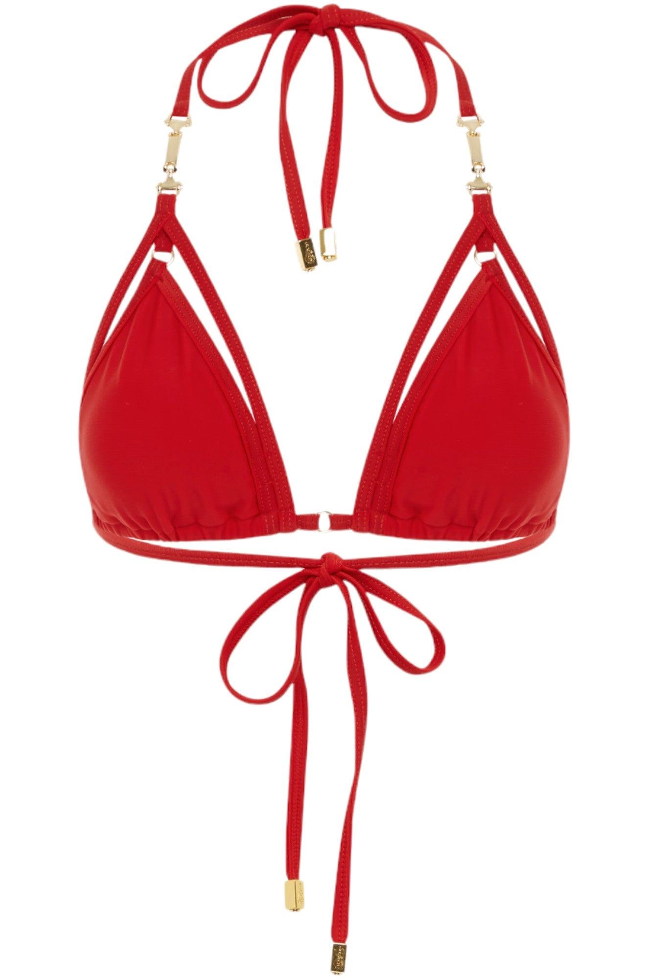 Miami Triangle Top - Chic Red