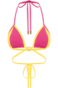 Ipanema Bikini Top - Yellow/Pink