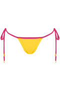 Ipanema Bottom - Yellow/Pink Eco Fabric Brazilian Bikini Bottoms