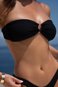 Mademoiselle Bandeau Bikini Top – Le Noir (Black)