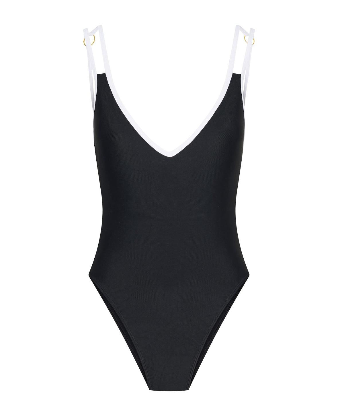 Paris One Piece Swimsuit  - Black