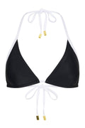 Bondi Triangle Bikini Top - Black/White