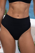 Black high rise bikini bottom australia 