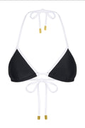 Seychelles Triangle Bikini Top - Black/White
