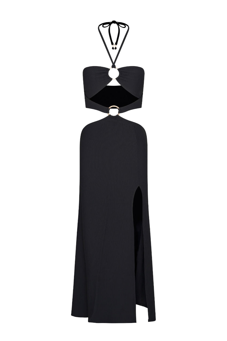 Beverly Cut-Out Maxi Dress - Black