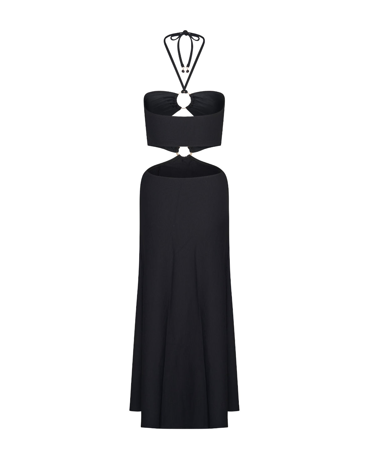 Beverly Cut-Out Maxi Dress - Black