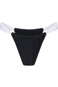 Fiji G-String Bikini Bottom - Black/White