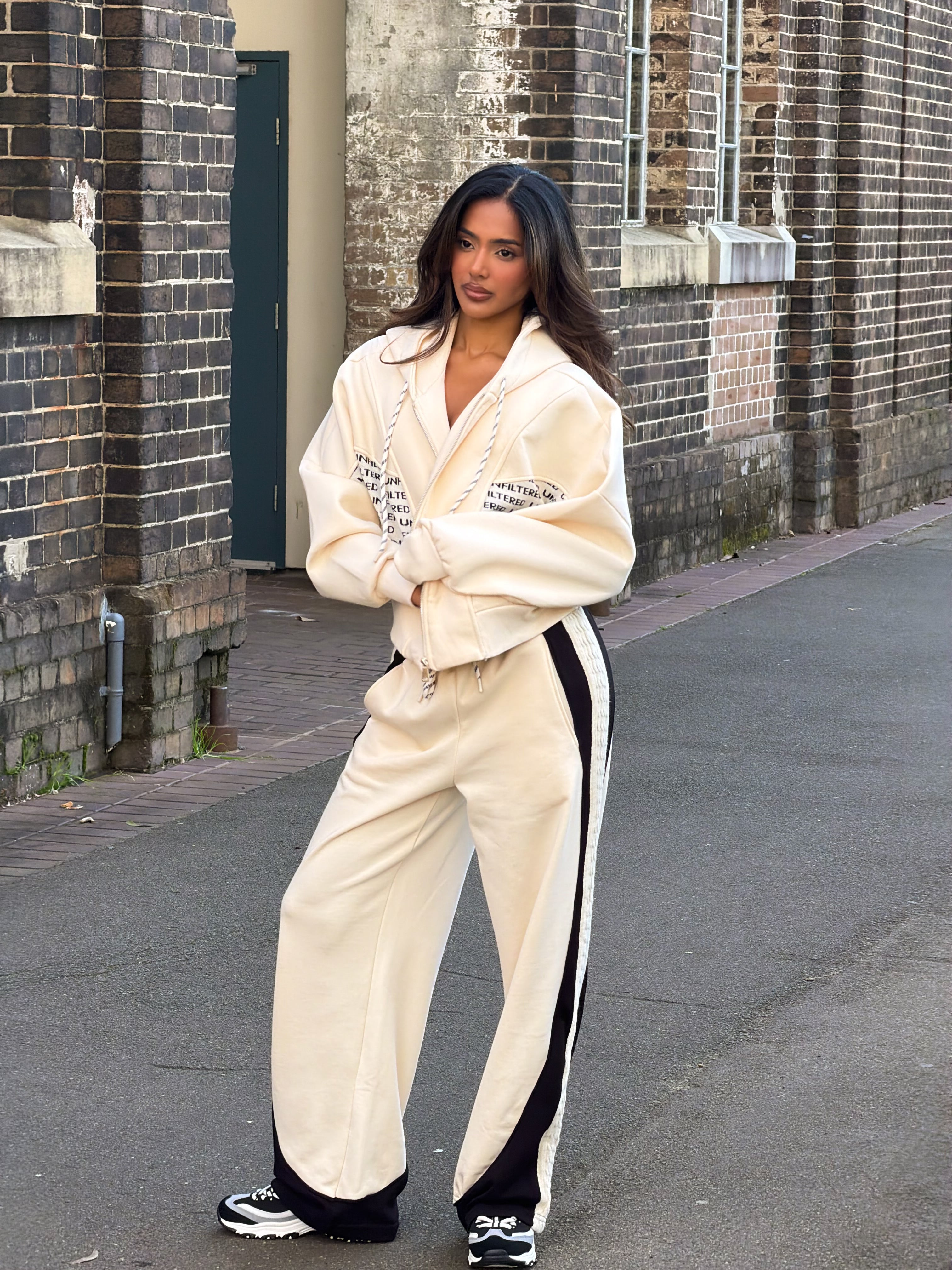 Unfiltered Tracksuit Set | Cream