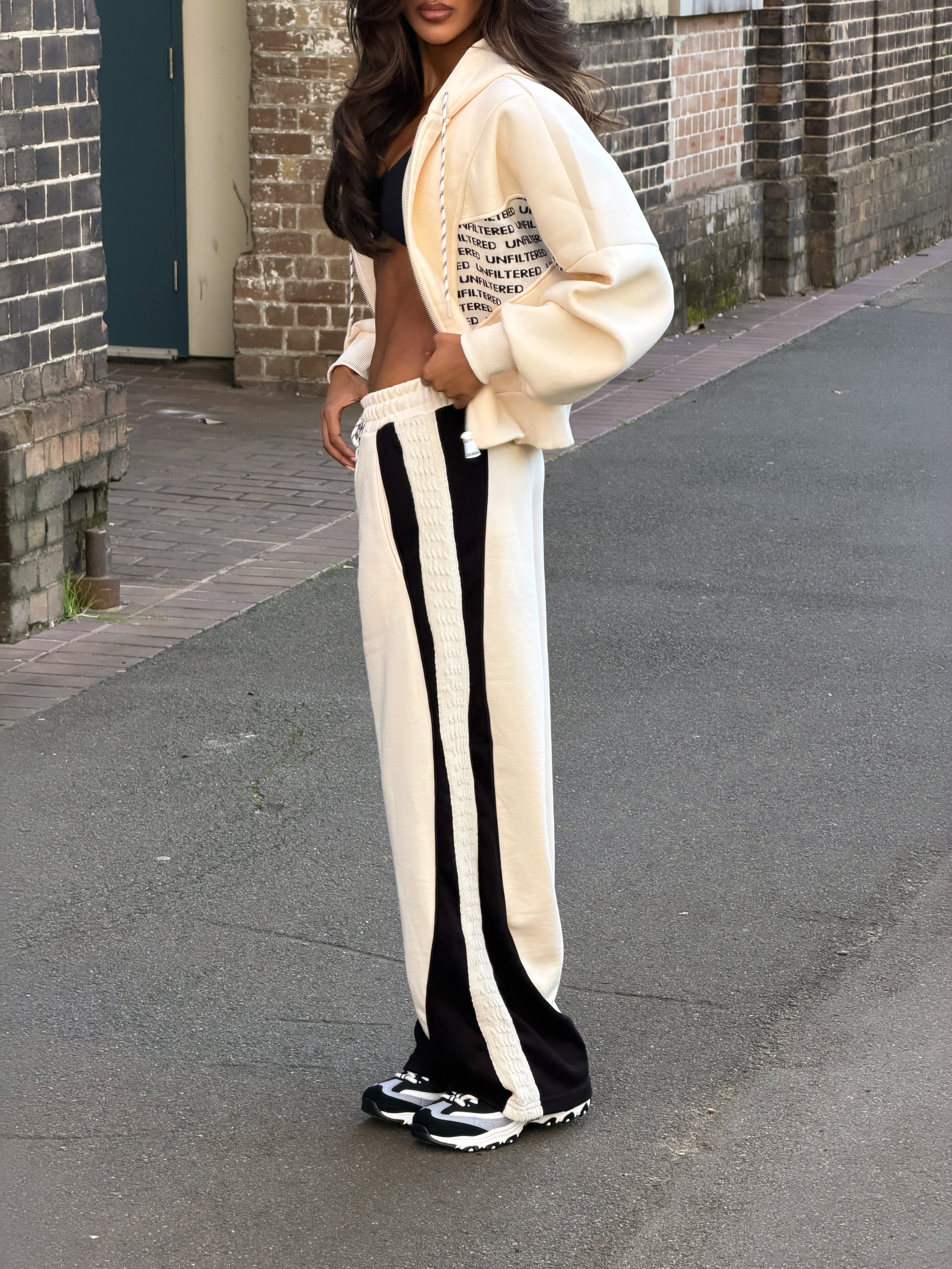 Unfiltered Tracksuit Set | Cream