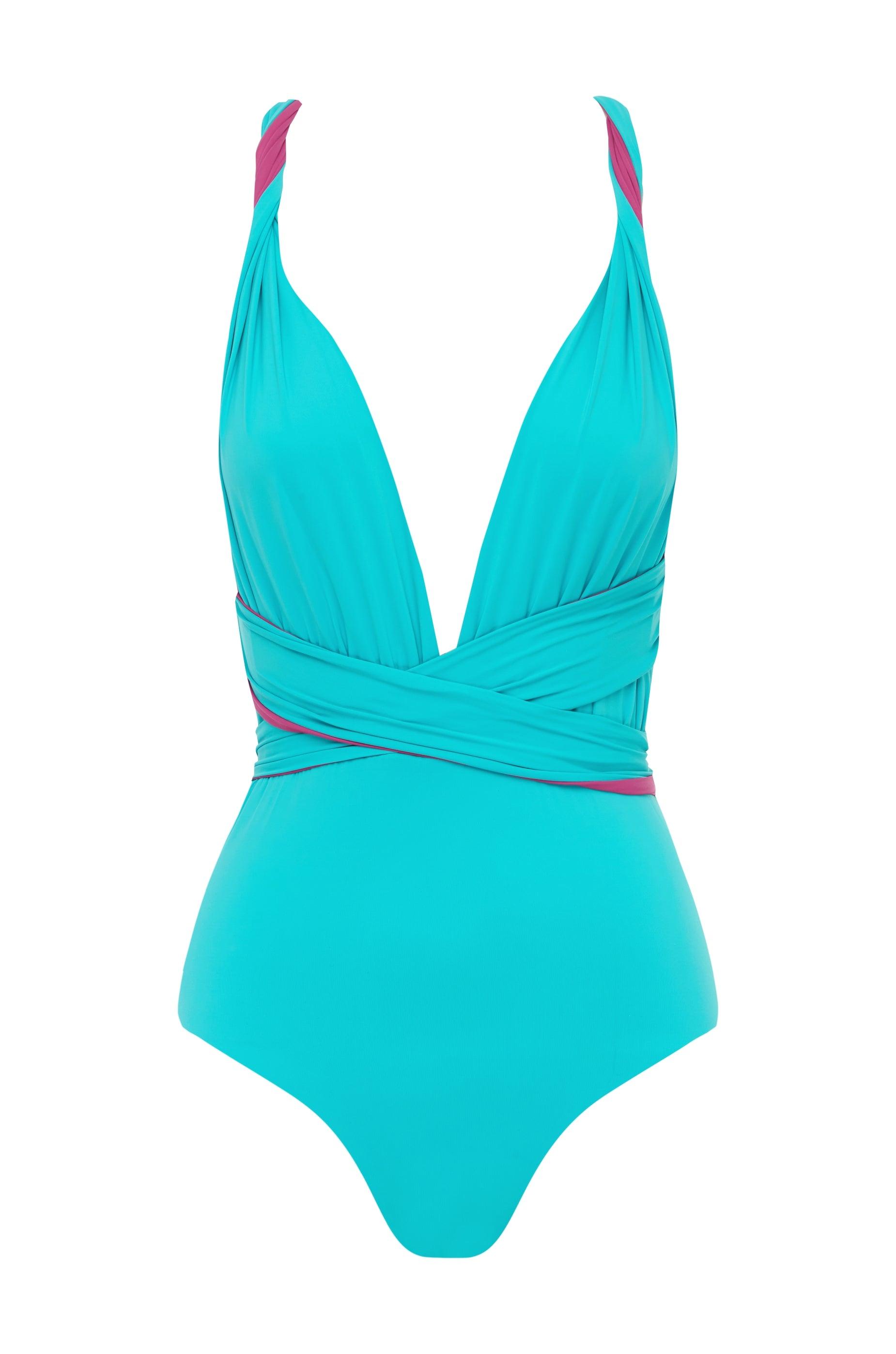 St.Tropez Reversible One Piece - Pink/Turquoise