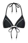 Venice Triangle Bikini Top - Black/White
