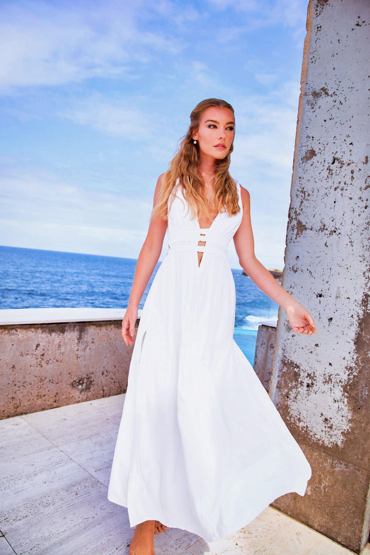 Aphrodite Maxi Dress - White